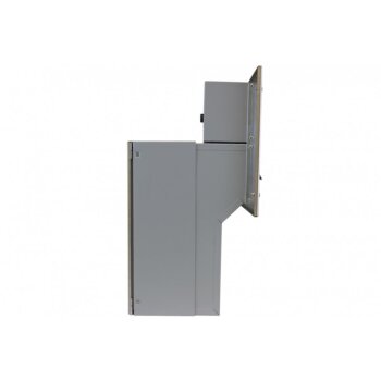 Edelstahl Kamera Durchwurf Briefkasten - T: 18-27 cm - F-046