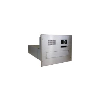 Edelstahl Kamera Durchwurf Briefkasten - T: 39-62 cm- B-042