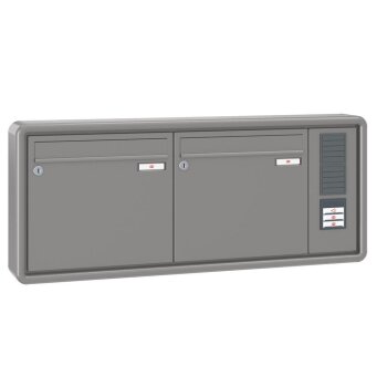 RENZ RS2000 Aufputzbriefkastenanlage mit Sprechsieb in RAL 1-6 fach