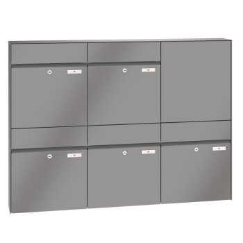 RENZ Plan Aufputzbriefkastenanlage in RAL 1-6 fach