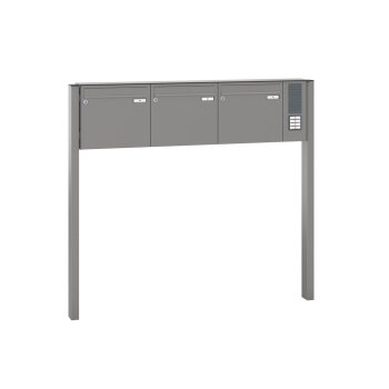 RENZ Basic B freistehende Briefkastenanlage mit Sprechfeld 1-6 fach