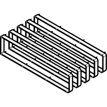 RENZ Briefkasten für Tor & Zaun V4A Edelstahl - ohne RSA1, mit Bürste - 12 L