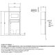 RENZ Plan Unterputz Briefkasten 2x Gira 106 in V4A Edelstahl Sprachmodul mit Klingel und Gravur, Blindmodul