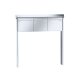 RENZ Prisma freistehende Briefkastenanlage in V4A Edelstahl 3-fach