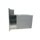 3er Edelstahl Mauerdurchwurf Briefkastenanlage mit Sprechsieb - T: 39-62 cm- B-042
